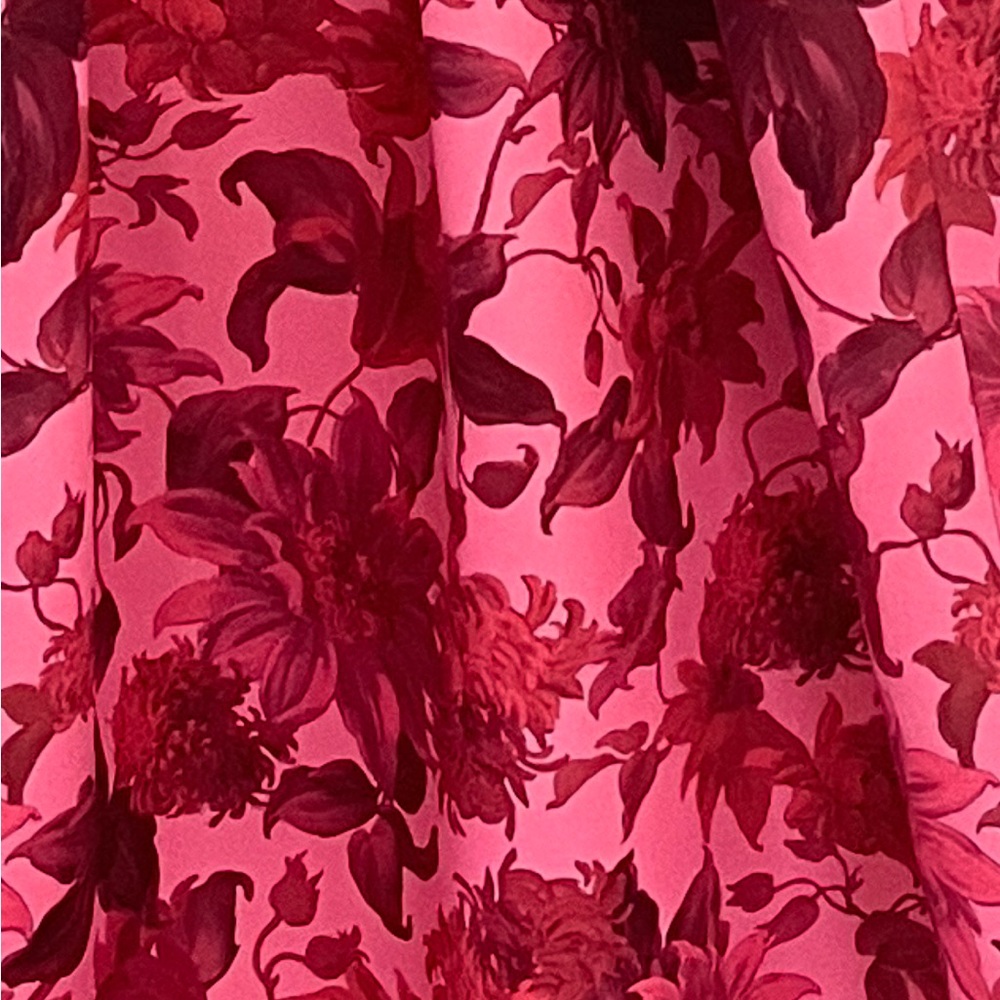 Sachin & Babi Red Floral One-Shoulder Maxi Dress Gown Size small. - Picture 3 of 4
